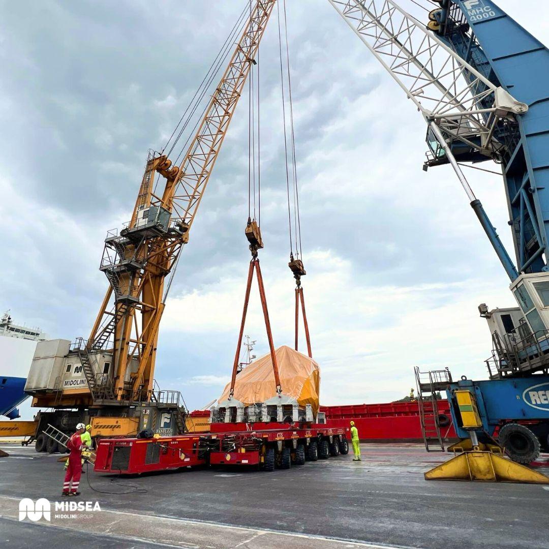 Sbarco di colli fuori misura